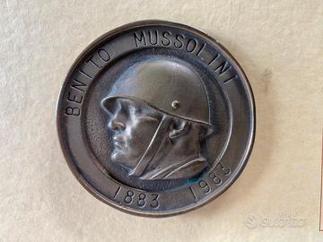 Medaglia centenario nascita Mussolini