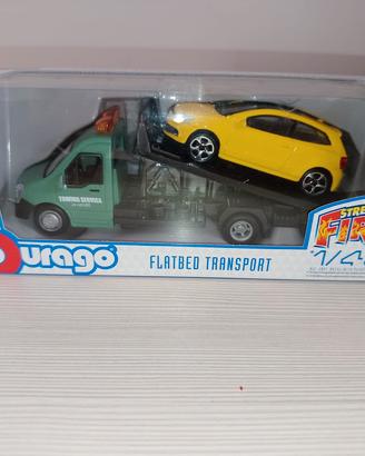 Burago Carro Attrezzi + Volkswagen Polo 1/43