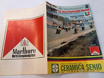libretto del 75 gran premio Imola motoc.