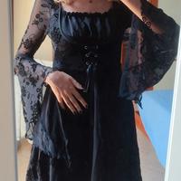 Abito goth nero Romwe