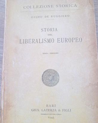 LIBRO STORIA DEL LIBERALISMO EUROPEO