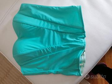 top corsetto turchese