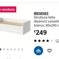 Letto Ikea Brimnes