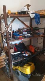 scaffale resistente in legno con 3 Ripiani 