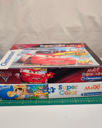 2 puzzle Cars Pinocchio Disney Pixar