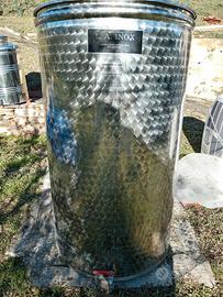 Contenitore fusto inox olio vino
