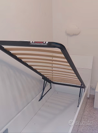 Letto singolo contenitore con materasso incluso!