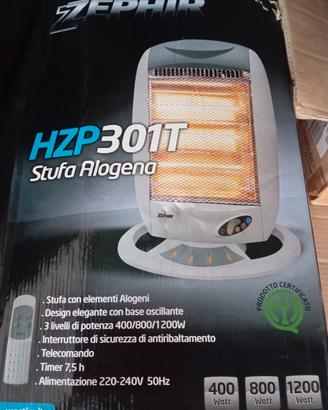 stufetta alogena Zephir con telecomando 