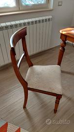 3 sedie in legno massello