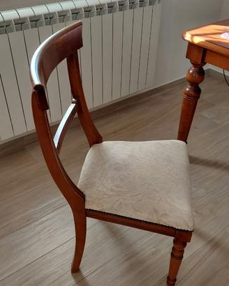 3 sedie in legno massello