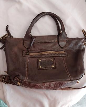 Borsa Bayside vera pelle effetto lavato vintage it
