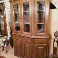 Elegante credenza/vetrina in legno massello