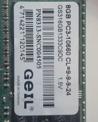 Memoria ram sodimm ddr3 1.5v 8gb ddr3