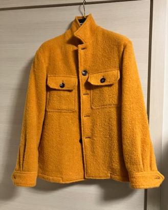 Overshirt in lana e alpaca