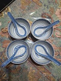 4 Ciotole in ceramica 