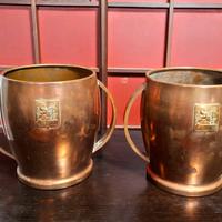 coppia di glacette CAMPARI vintage in rame.
