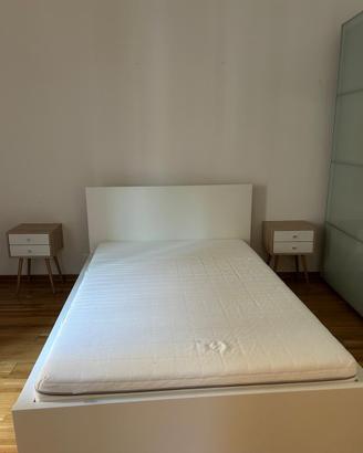 Letto Ikea Malm + doghe sultan lade e materasso