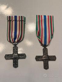 Due medaglie croce Vittorio Veneto
