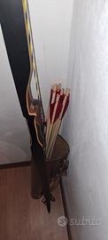Arco Longbow 30" + faretra  + custodia