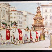 Cartoline anni '40 - Firenze - Scoppio del Carro