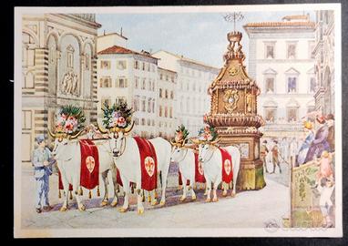Cartoline anni '40 - Firenze - Scoppio del Carro