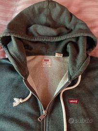 Felpa Levi's con cappuccio e zip - Grigio - XS