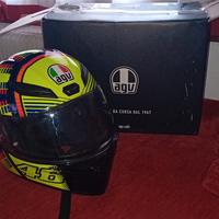 Casco AGV soleluna di Valentino rossi