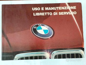 Libretto di servizio auto BMW anni ’80