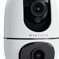 virtavo Telecamera Wi‑Fi Interno Doppio Obiettivo