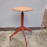 sgabello girevole di ElioMec Italia anni 70 