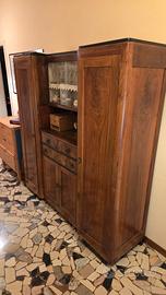 Credenza anni '30 Art Déco in noce
