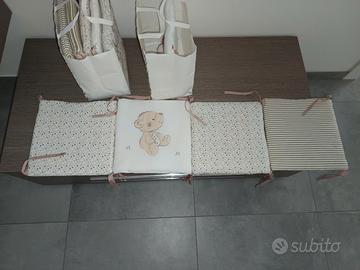 paracolpi cuscini lettino culla 