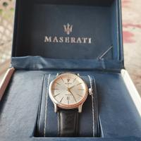 Orologio Maserati con custodia cinturino in pelle 