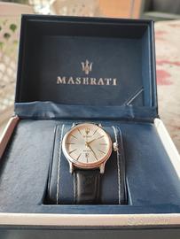 Orologio Maserati con custodia cinturino in pelle 