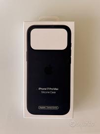Custodia Apple iphone 17 pro max silicone nera