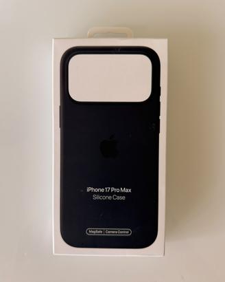 Custodia Apple iphone 17 pro max silicone nera