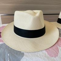 Cappello Panama (Ecuador).Tipo Borsalino, taglia M