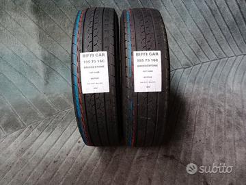 2 gomme 195 75 16c bridgestone a454