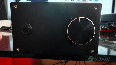 Preamplificatore con valvola 6N8P (6SN7) DC 12V