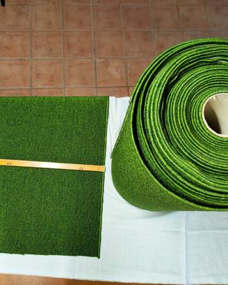 Rotolo passatoia verde in fibra polipropilenica