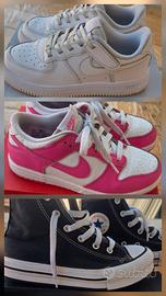 3 paia scarpe ragazza  33-34