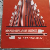 PAGELLA FASCISMO 1930 BALILLA 