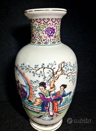 Grande vaso vintage stile cinese 1970-90