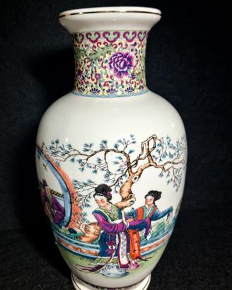 Grande vaso vintage stile cinese 1970-90