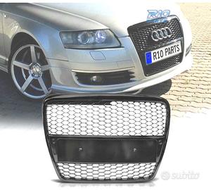 GRIGLIA AUDI A6 C6 04-08 LOOK RS NERO LUCIDO