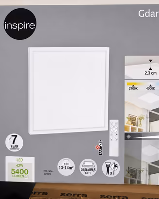 Pannello LED Gdansk 42W – 5400 lumen – Luce potent