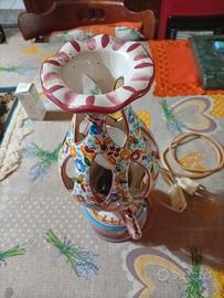 LAMPADA STILE CAPODIMONTE ANNO 1950