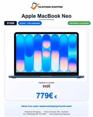 Apple MacBook Neo 512GB Nuovo