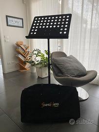 Leggio da Orchestra Forato - Altezza Regolabile