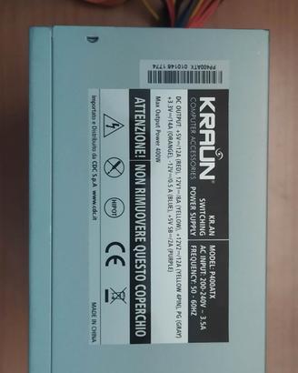 Alimentatore per PC fisso 400 W
